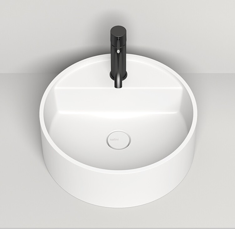 Раковина накладная Salini Armonia Top 450x450x160 мм белый матовый 130126M