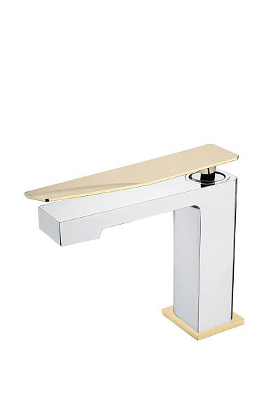 Смеситель для раковины Boheme Q хром/золото 141-CRG.2