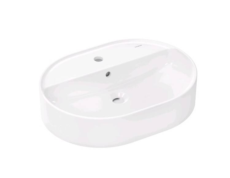 Раковина встраиваемая снизу Hansgrohe Xuniva U 600х450х145 мм с 1 отверстием под смеситель 60171450