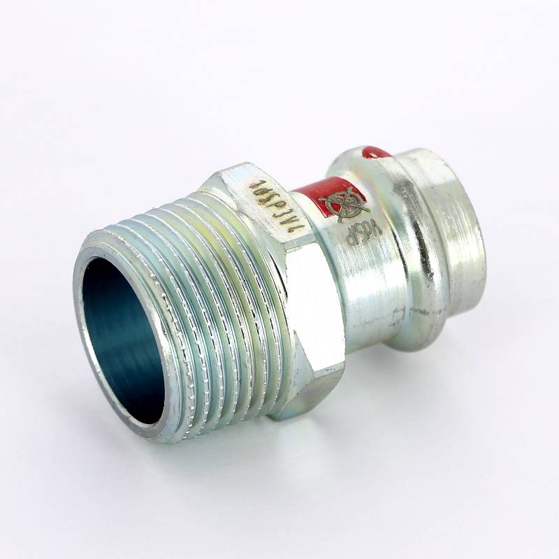 Муфта переходная пресс-В Viega Prestabo оцинкованная сталь 15x3/4 641979