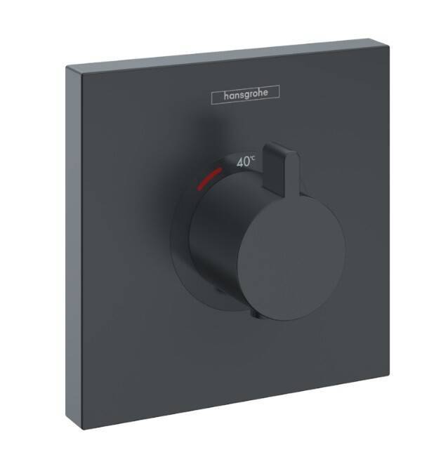 Термостат для душа Hansgrohe ShowerSelect на 1 потребитель черный матовый 15760670