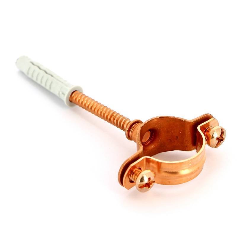 Хомут Uni-Fitt для медных труб 22 мм со шпилькой и дюбелем 851R2200