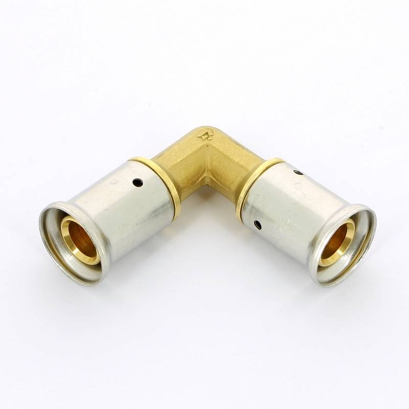 Угол пресс Henco 20x20 мм латунь 1P-2020