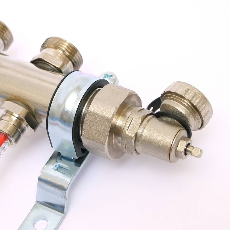 Коллекторная группа Uni-Fitt 1 x 3/4 6 выходов с расходомерами и термостатическими вентилями 455W4306