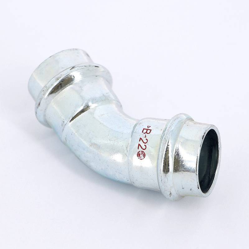 Угол 45° пресс IBP >B< Press Carbon 22 мм оцинкованная сталь PC5041 0220000