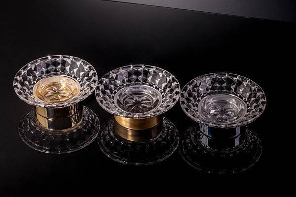 Мыльница настольная Boheme Murano Cristal хром 10204