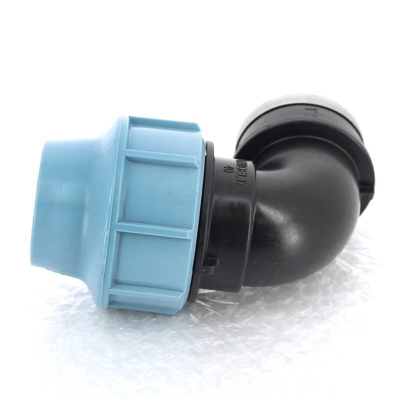 Угольник обжимной Unidelta Deltone 40х1 1/4 внутренняя резьба для ПНД труб 1009040005