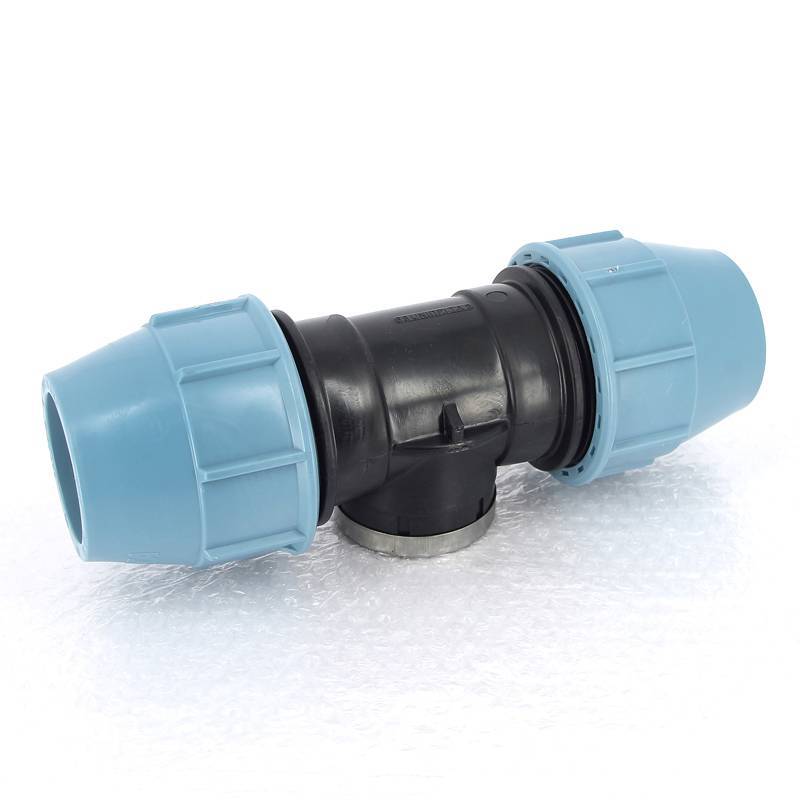 Тройник компрессионный Unidelta для труб ПНД 63х2 ВР 1007064007