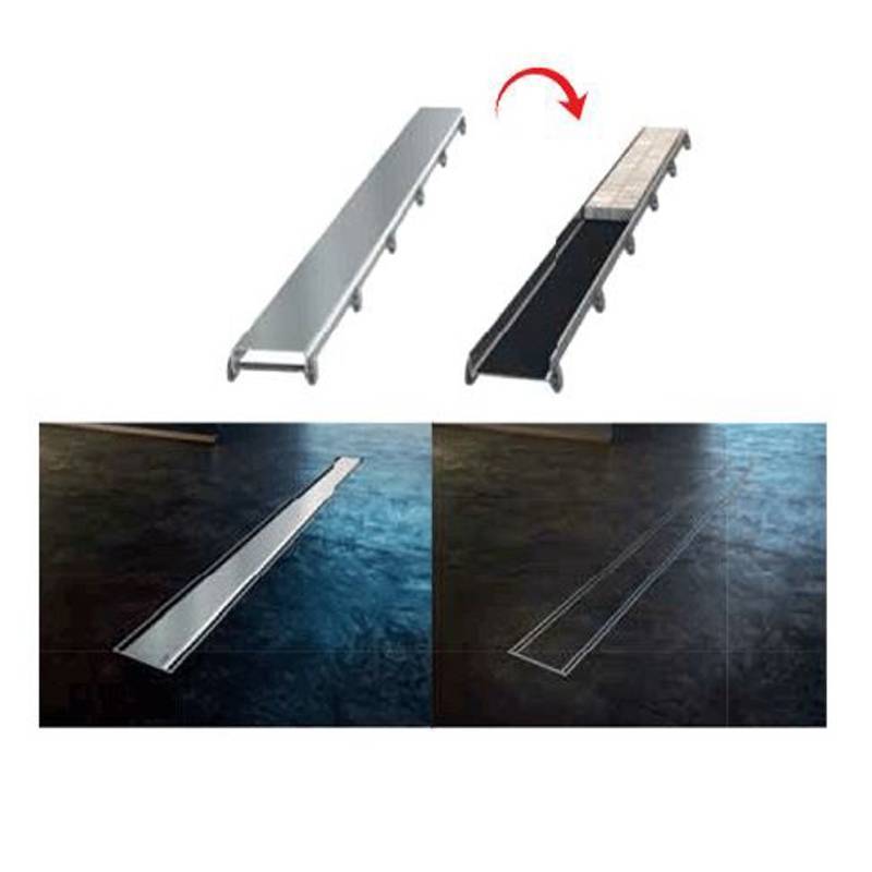 Лоток душевой Alca APZ13-DOUBLE9 750 мм с решеткой DOUBLE нержавеющая сталь APZ13-DOUBLE9-750