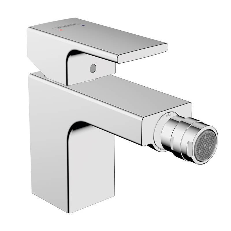 Смеситель для биде Hansgrohe Vernis Shape 100 однорычажный с донным клапаном хром 71211000