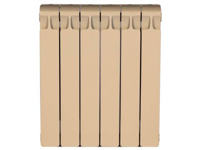 Радиатор биметаллический RIFAR Monolit 500 6 секций боковое подключение айвори R-MN-500-06 RAL 1013