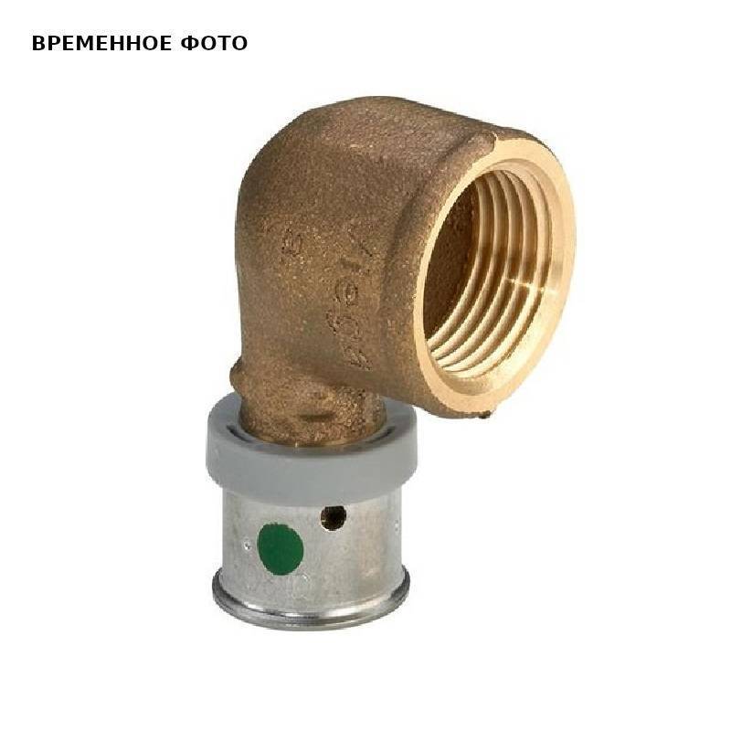 Угольник-переходник Viega Pexfit Pro 90° 20x1/2 ВР бронза 607814