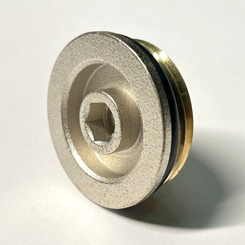Заглушка General Fittings 1 НР с прокладкой O-Ring никелированная 609N4001
