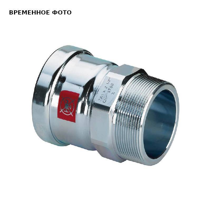 Муфта переходная пресс-Н Viega Prestabo XL 88.9х3 оцинкованная сталь 629984