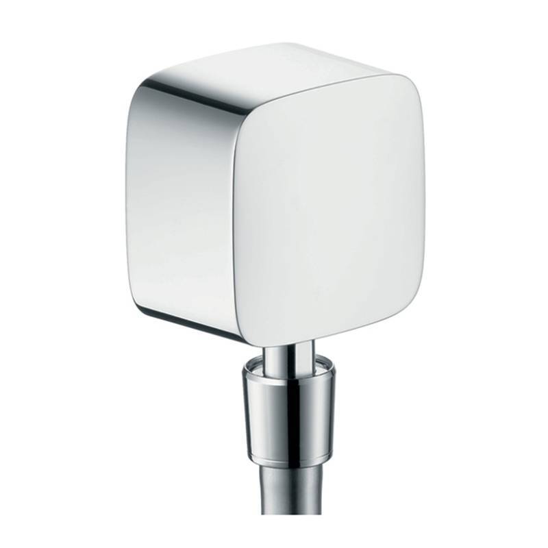 Шланговое подсоединение Hansgrohe FixFit с клапаном и шарниром хром 27414000