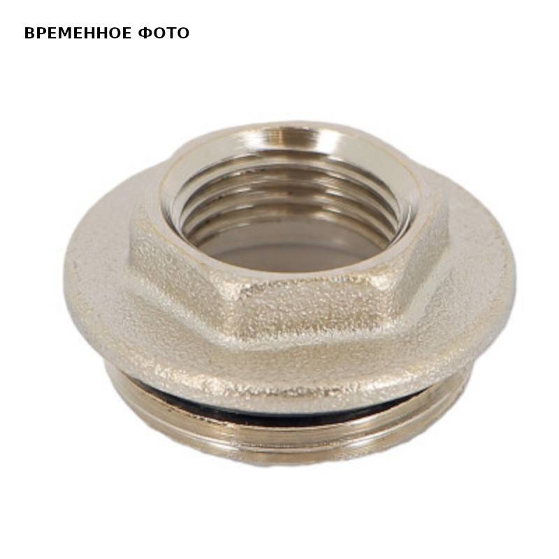 Переходник резьбовой General Fittings 3/4 x 1/2 НВ никелированный с O-Ring 634N3201