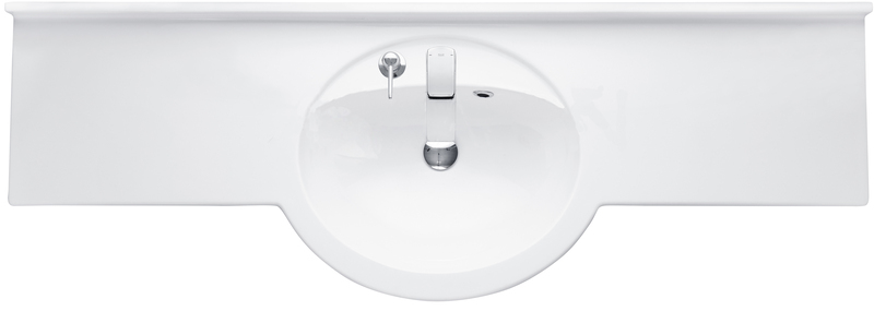 Раковина Aquaton Отель 5/1500 с навесами и диспенсером 1A70133NOT010