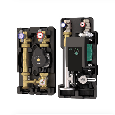 Насосная группа Giacomini R586R DN32 1 1/4 со смесительным клапаном R586RY133
