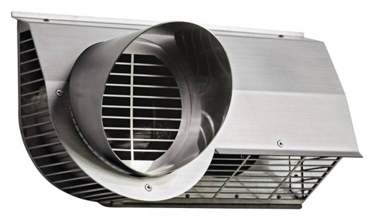 Решетка внешняя комбинированная Zehnder DN160 подключение справа 990430594