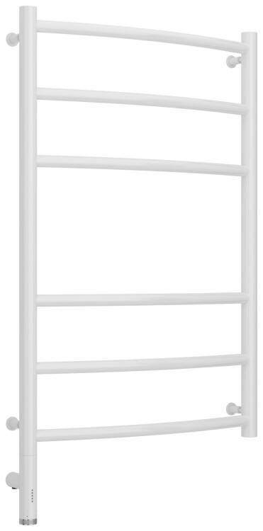 Полотенцесушитель электрический Сунержа Галант 3.0 900x500 мм МЭМ нижнее слева белый 12-5800-8050