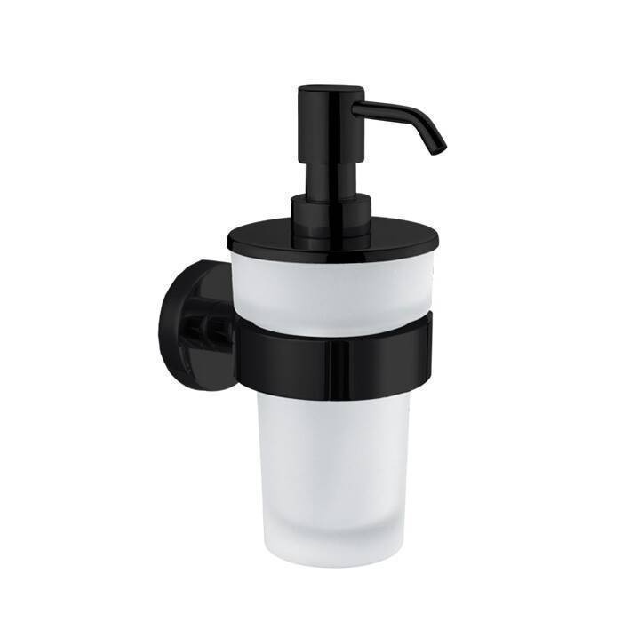 Дозатор для жидкого мыла Decor Walther Basic BA WSP 80х100х180 мм черный матовый 0530860