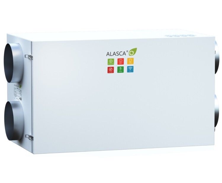 RR1500H EC E 3~, Вентиляционная установка Alasca RR с роторным рекуператором