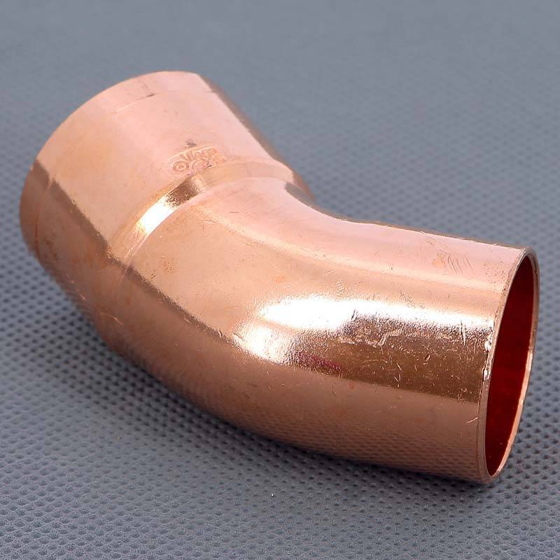 Угол медный 45 градусов однораструбный под пайку Viega 35 мм 104955