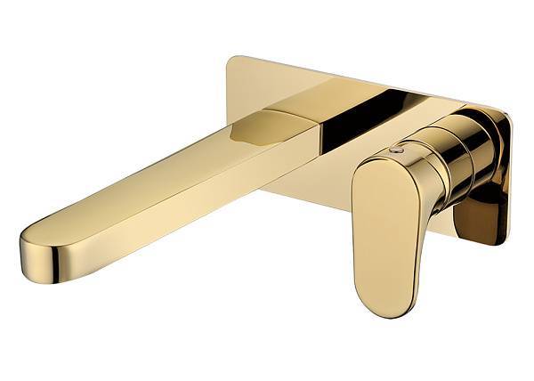 Смеситель для раковины встраиваемый Boheme Spectre золото глянцевое 455-G