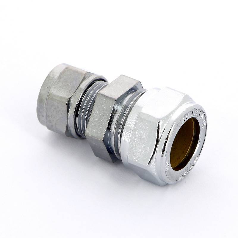 Муфта обжимная редукционная Tiemme хромированная 15х12 мм 1130058