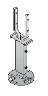 Кронштейн напольный Buderus для радиаторов тип 22/33 H 200-900 мм RAL 9016 в комплекте 1 шт. ZU400