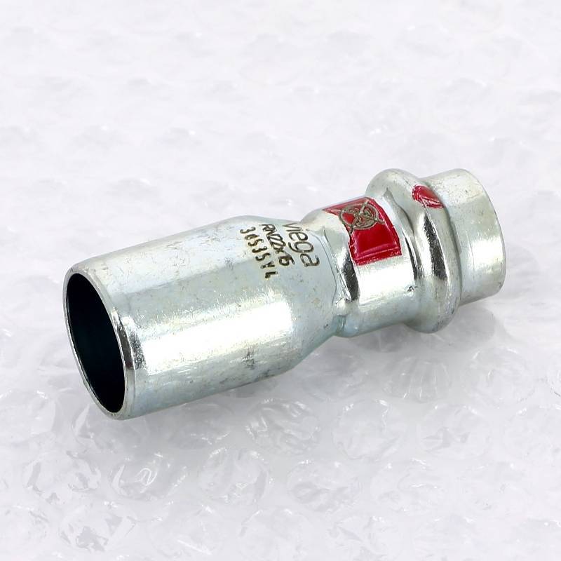 Муфта-вставка пресс из оцинкованной стали Viega Prestabo 22х15 мм 558505