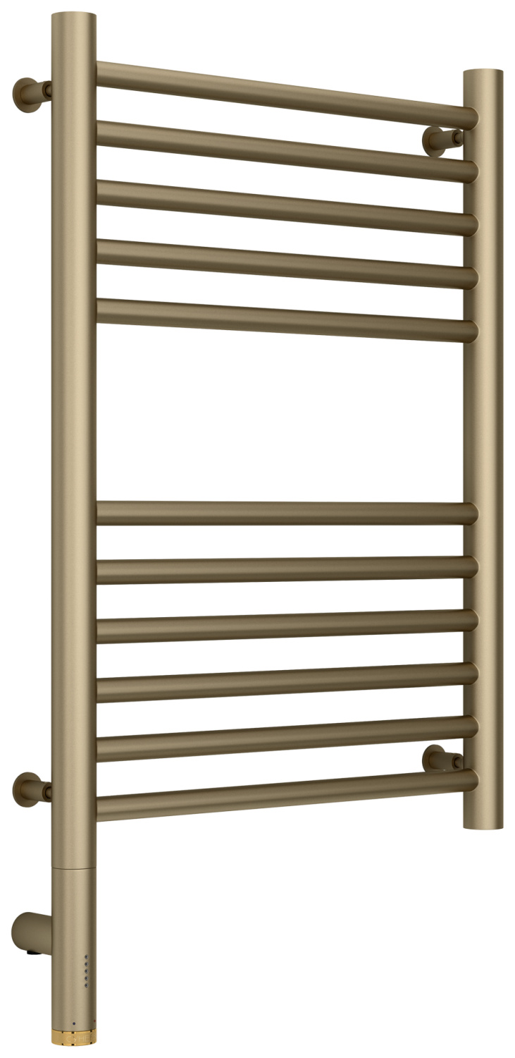 Полотенцесушитель электрический Сунержа Богема 3.0 прямая 432х724 мм левое золотой шёлк матовый 32-5804-6040