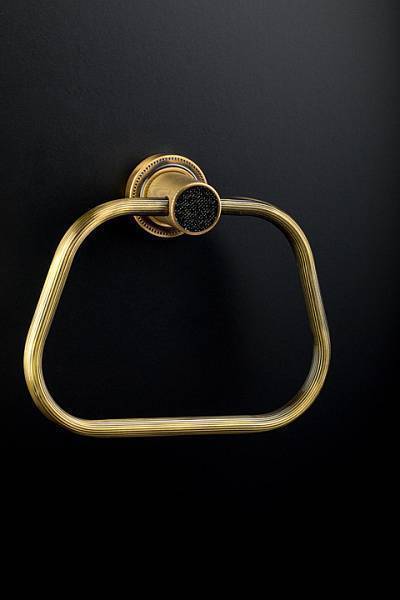 Полотенцедержатель кольцо Boheme Royal Cristal бронза 10925-BR-B