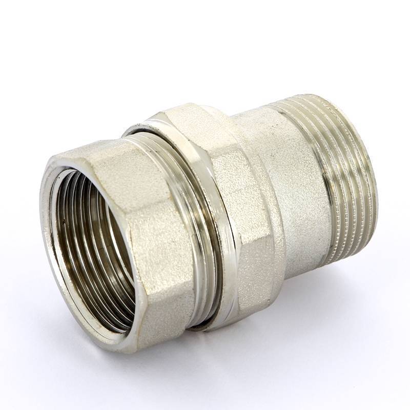 Разъемное соединение НВ Uni-Fitt прямое никелированное с плоской прокладкой 1 1/4 656N5000