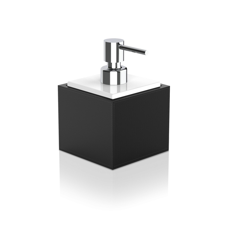 Дозатор для жидкого мыла Decor Walther Brownie 99х99х147 мм хром/черный 0937160