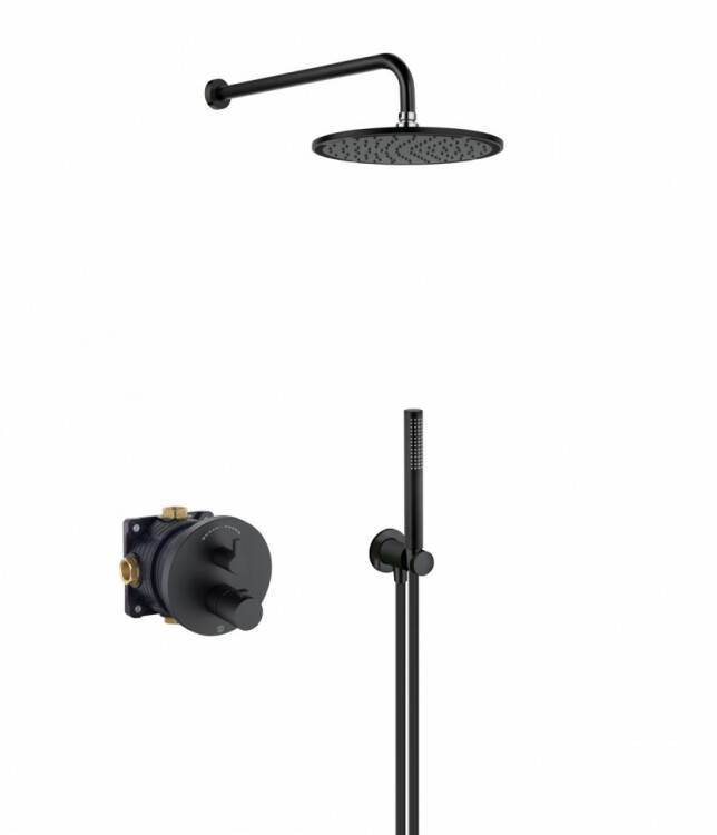 Душевой комплект Kludi Nova Fonte 7 в 1 черный матовый 208313915
