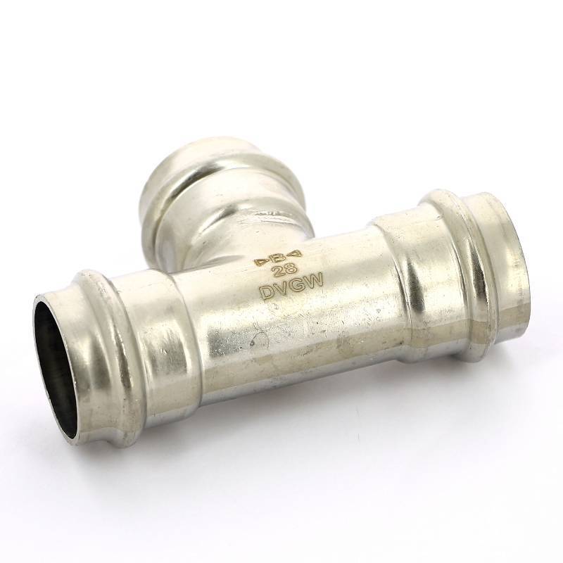 Тройник пресс IBP >B< Press Inox 28 мм нержавеющая сталь PS5130 0282828