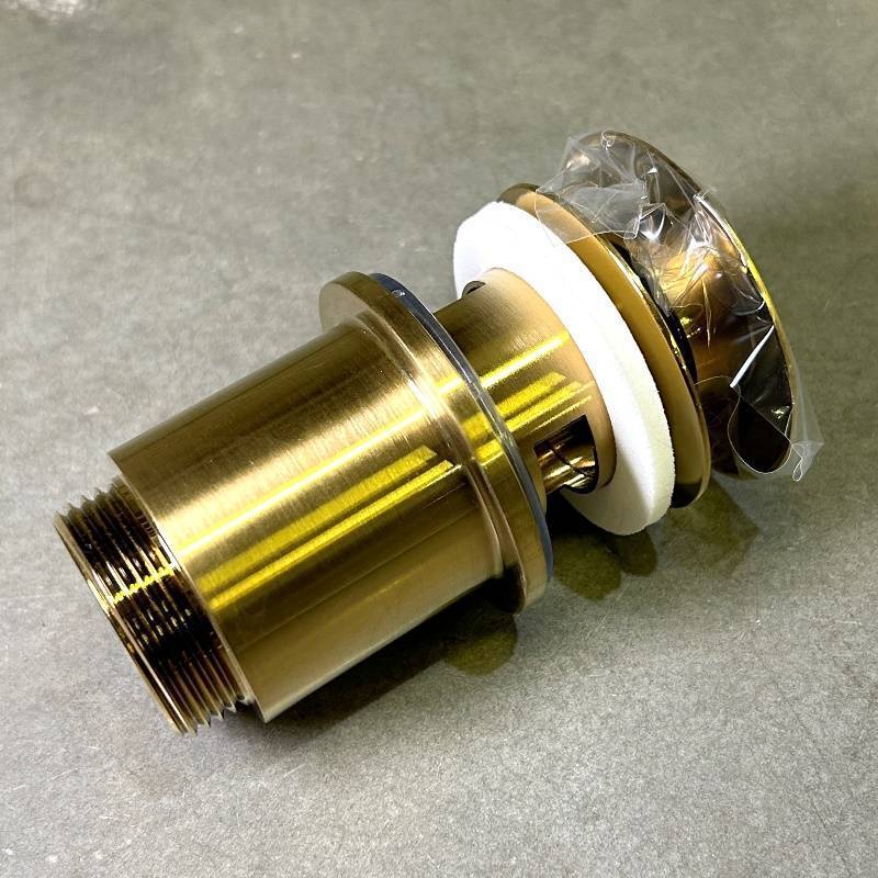 Донный клапан Arrowhead 1 1/4 80 мм с переливом золото 740007