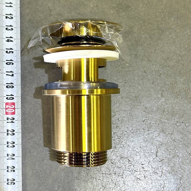 Донный клапан Arrowhead 1 1/4 80 мм с переливом золото 740007