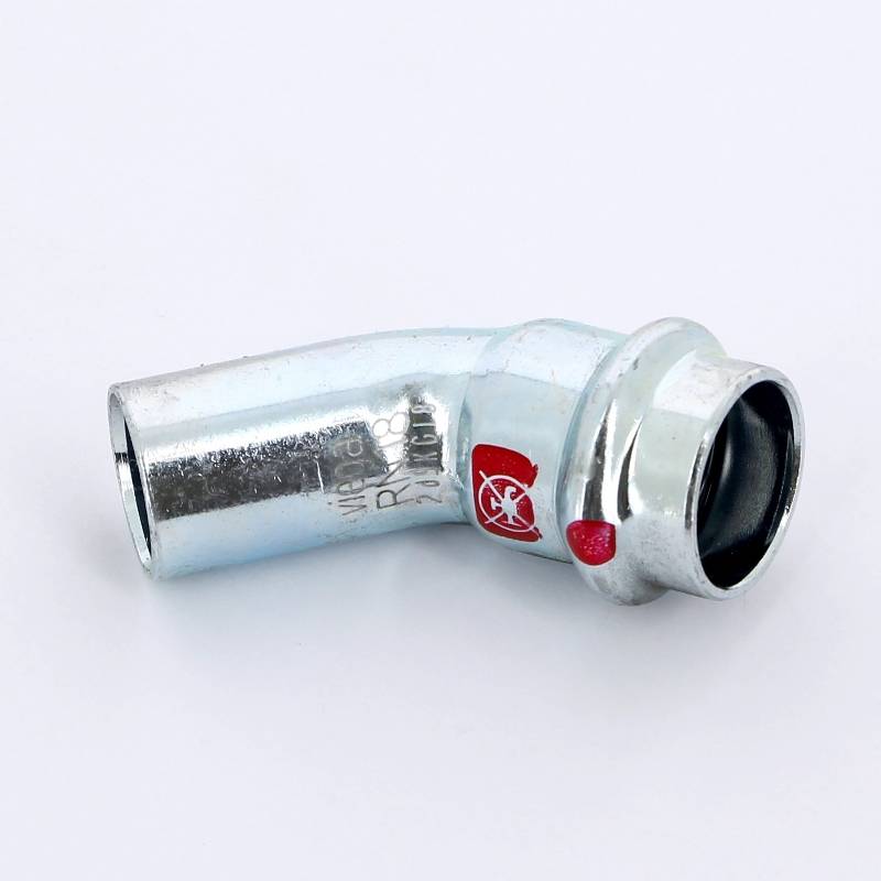 Угол-вставка пресс 45° Viega Prestabo 18 мм 558345