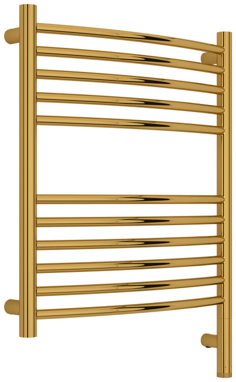 Полотенцесушитель электрический Сунержа Богема 3.1 выгнутая 600x500 мм МЭМ нижнее правое подключение золото 0360036050
