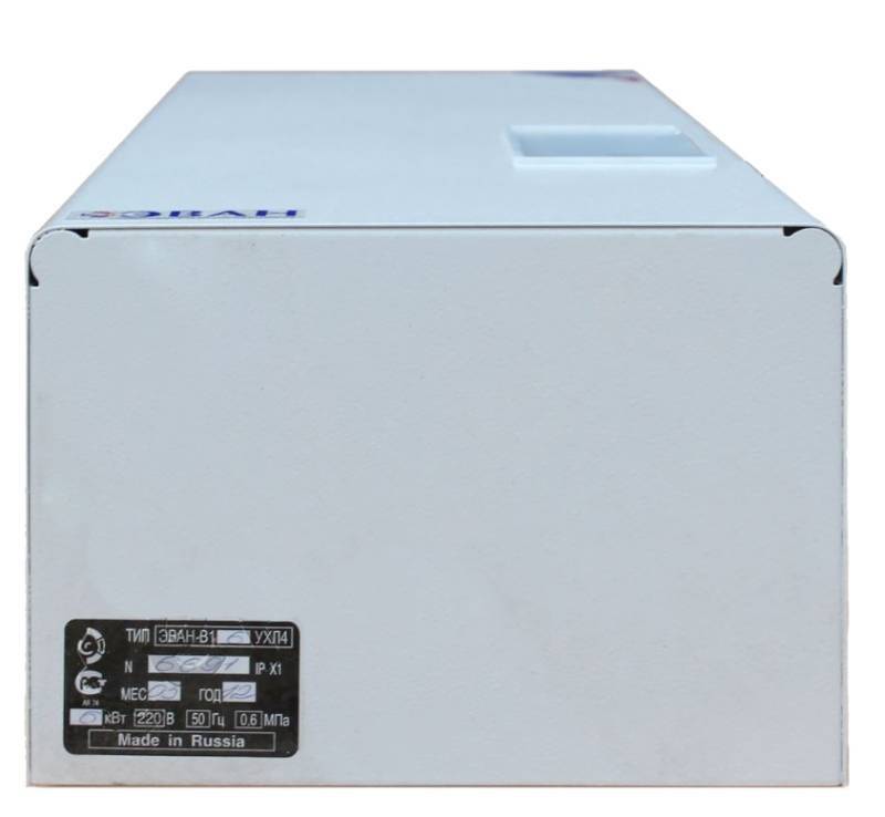 Водонагреватель электрический проточный ЭВАН В1-15 15 кВт 380 В 13165