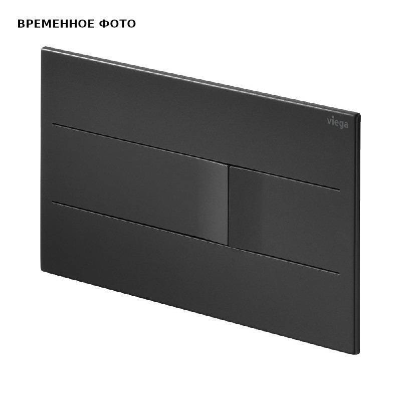 Кнопка смыва Viega Prevista Visign for More 201 нержавеющая сталь черный матовый 773519