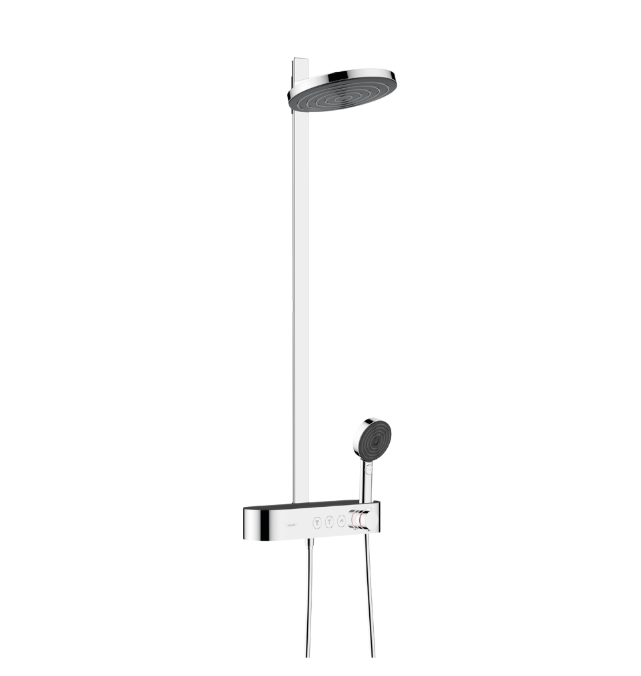 Душевая стойка Hansgrohe Pulsify S 240 1jet Showerpipe с термостатом хром 24241000