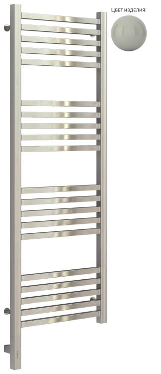 Полотенцесушитель электрический Сунержа Модус 3.0 430x1320 мм слева МЭМ нижнее подключение агатовый серый 703857001240 RAL 7038