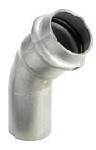 Отвод 45° Viega Sanpress Inox НВ 54 мм нержавеющая сталь 435448