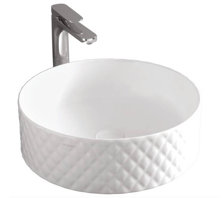 Раковина накладная Artceram Rombo 440х440х145 мм белый глянцевый OSL009 01 00