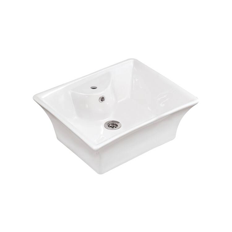 Раковина Jaquar Fonte 500x420x200 мм с 1 отверстием под смеситель белая FNS-WHT-40931