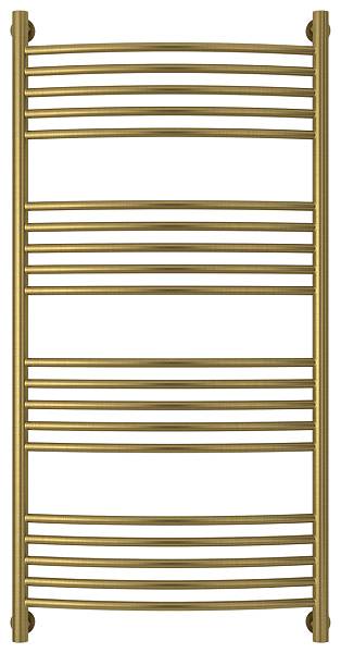 Полотенцесушитель водяной Сунержа Богема+ с полкой 1200x600 мм состаренная латунь 051-0221-1260