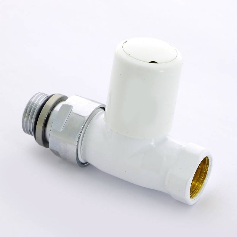 Вентиль радиаторный ручной Carlo Poletti New-Smart 1/2 НВ прямой белый V77710E